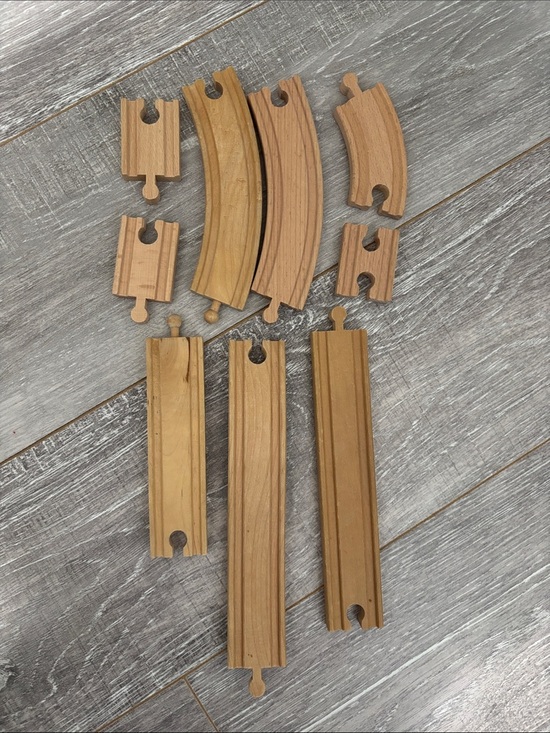 Other - Wooden Track - Set #9 - 9 Pieces